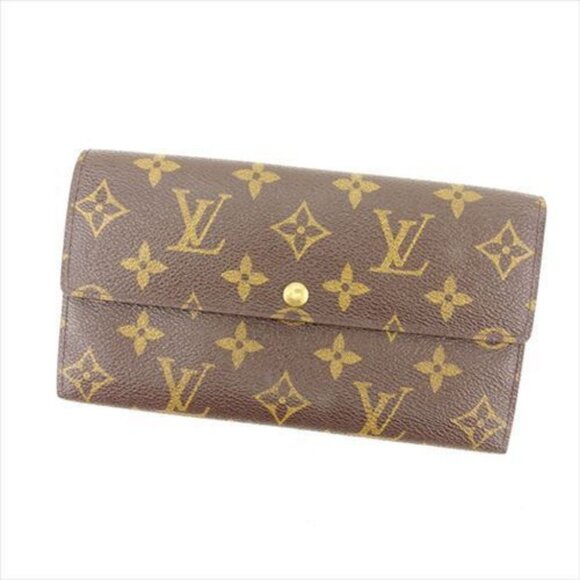 Louis Vuitton Handbags - Louis Vuitton Wallet Purse Long Wallet Monogram Brown Woman Authentic